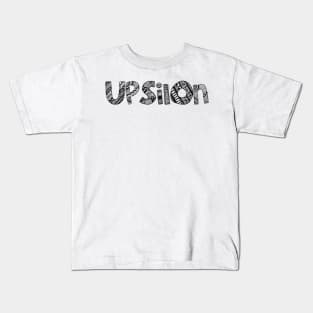 Upsilon Letter Doodle Pattern Kids T-Shirt